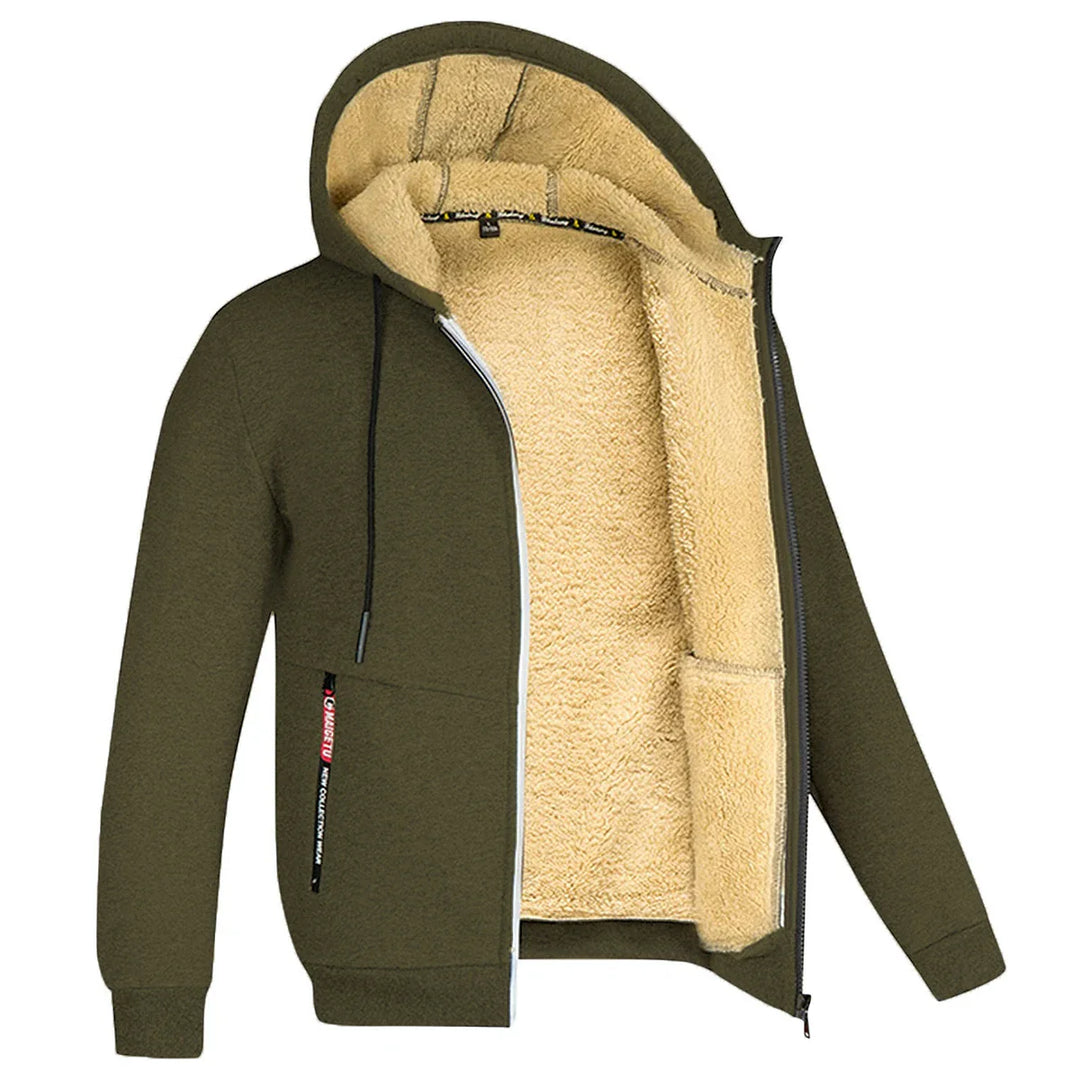 Trendy Lamswollen Jasje met Ritssluiting, Unisex