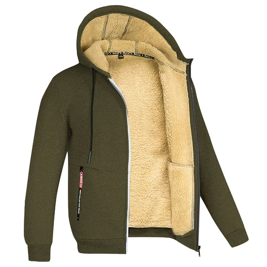 Trendy Lamswollen Jasje met Ritssluiting, Unisex