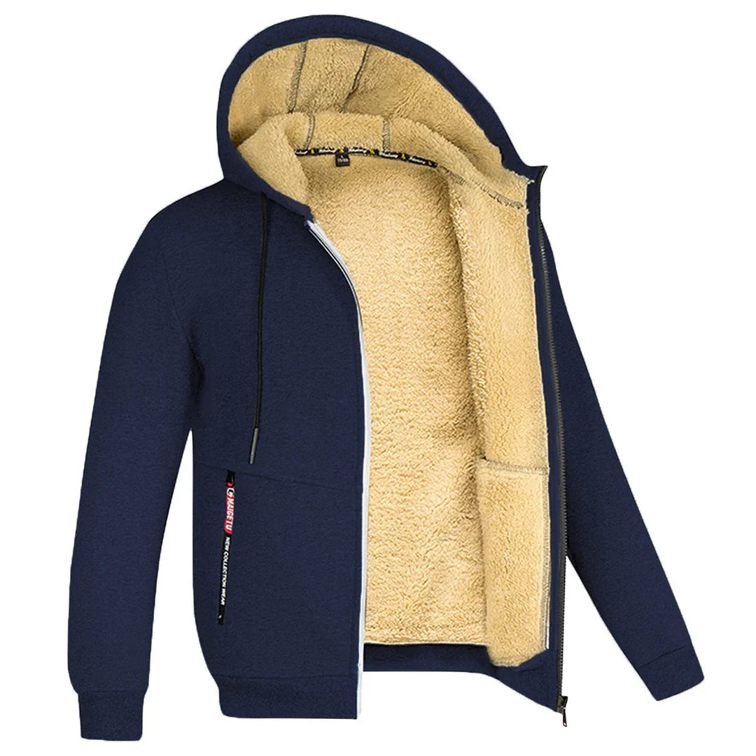 Trendy Lamswollen Jasje met Ritssluiting, Unisex