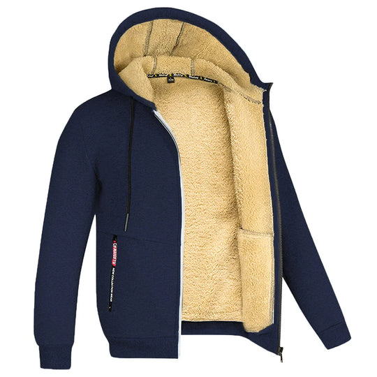 Trendy Lamswollen Jasje met Ritssluiting, Unisex
