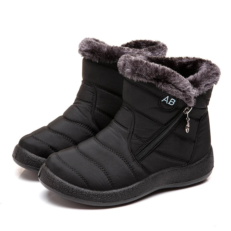 Floravie | Dameswinterlaarzen met Ritssluiting
