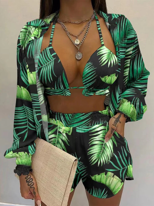 Elanith | Groene Hoge Taille Bikini Set