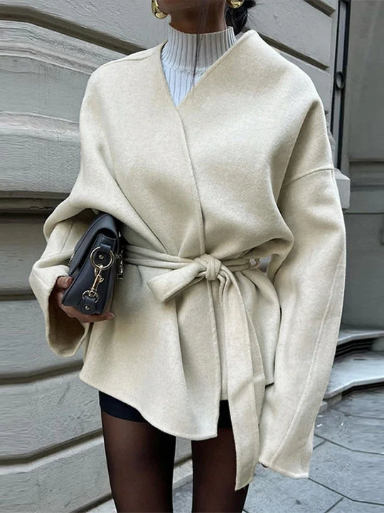 Demi | Fleece Jas Met riem