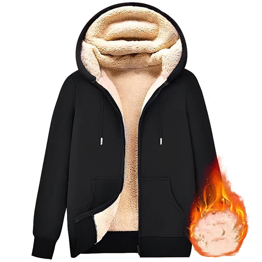 Trendy Lamswollen Jasje met Ritssluiting, Unisex