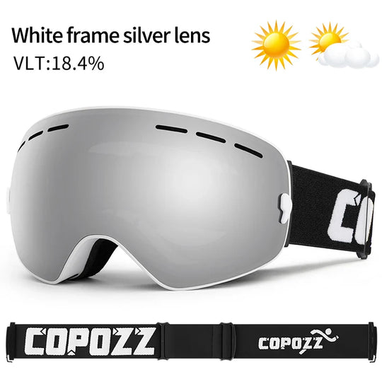 Unisex skibril UV400 anticondens
