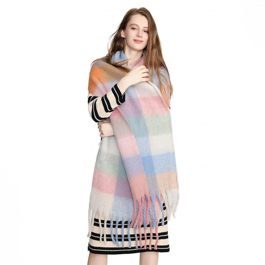 Gwendaira | Luxe Kasjmier Dames Sjaal met Franjes