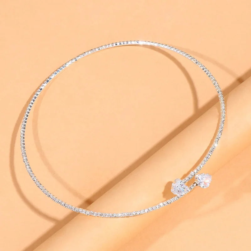 Henriette | Strass Hart Choker
