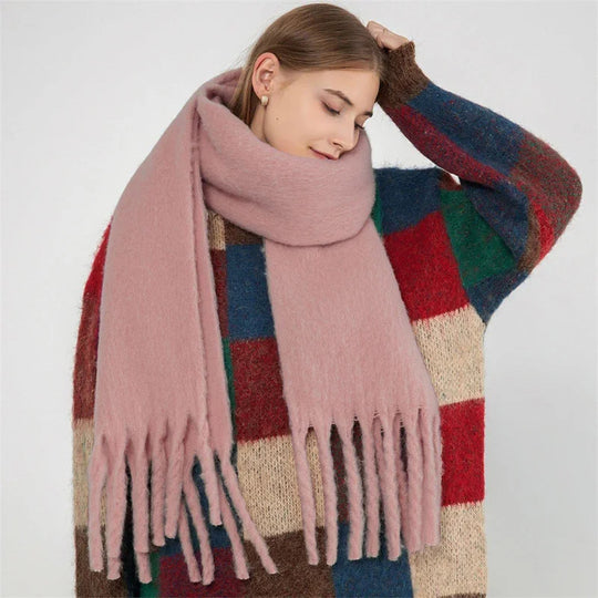 Gwendaira | Luxe Kasjmier Dames Sjaal met Franjes