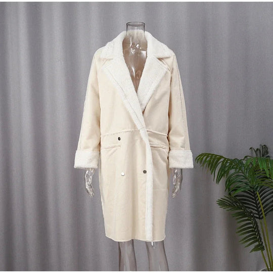 Gisalette | Winterjas met Fleece en Imitatiebont