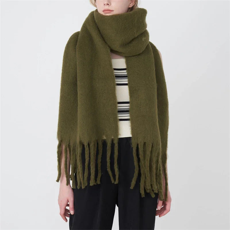 Gwendaira | Luxe Kasjmier Dames Sjaal met Franjes