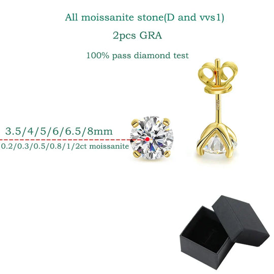 Steffi | Moissanite Oorbellen