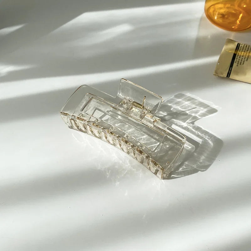 Stijlvolle Acryl Haarspeld in Geometrisch Ontwerp