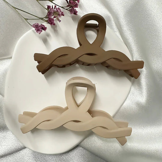Stijlvolle Acryl Haarspeld in Geometrisch Ontwerp