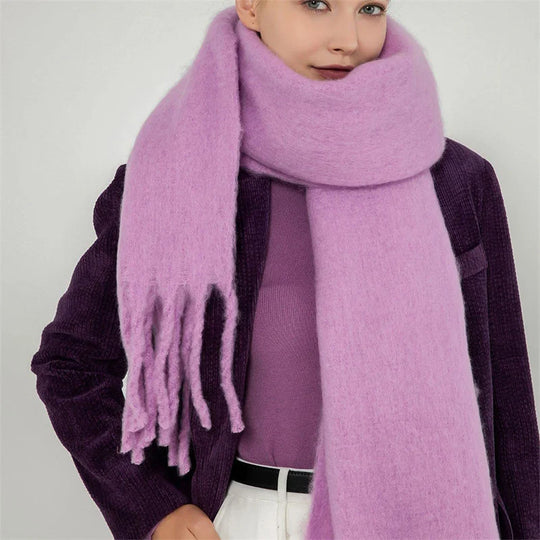 Gwendaira | Luxe Kasjmier Dames Sjaal met Franjes