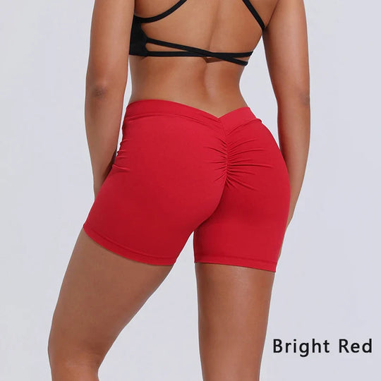 Philomena | V-rug yoga-shorts dames
