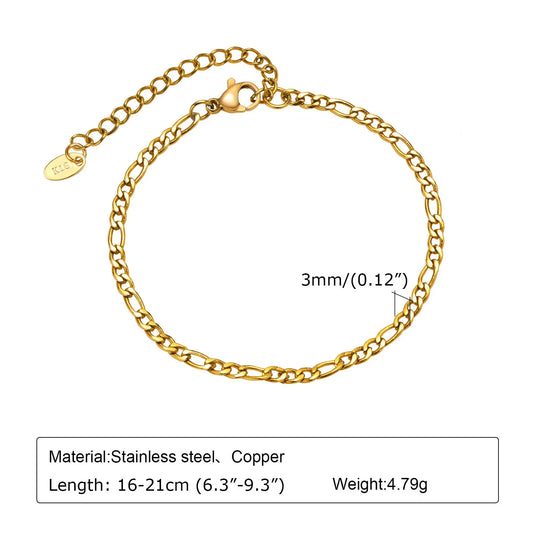 Wilhelmina | Vergulde Paperclip Armband