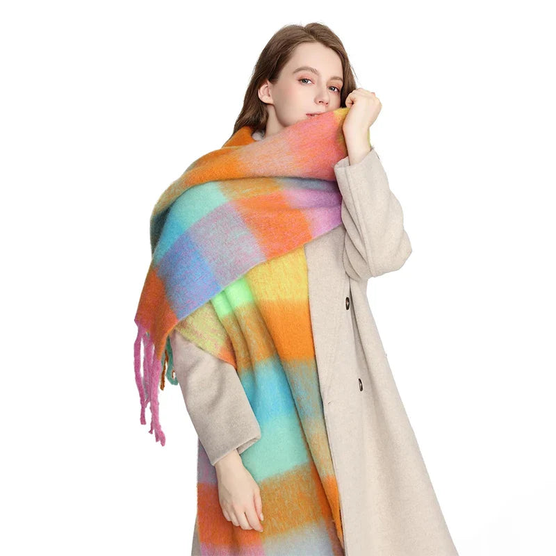 Gwendaira | Luxe Kasjmier Dames Sjaal met Franjes