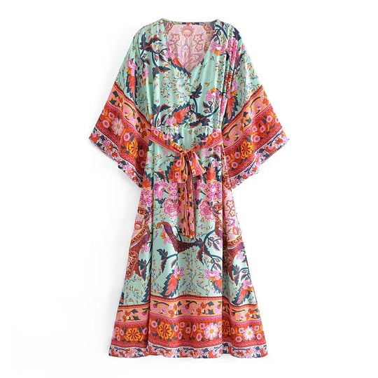 Sienya | Boho Kimono Jurk