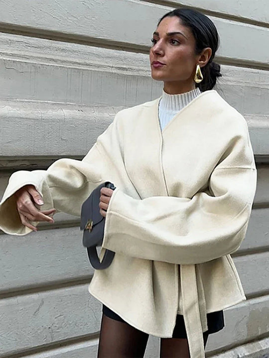 Demi | Fleece Jas Met riem