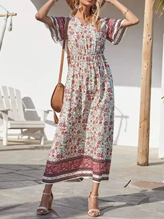 Daisy | Boho Maxi Bloemenjurk