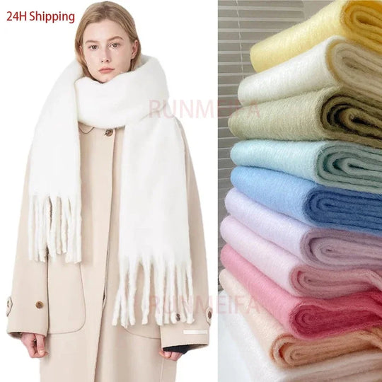 Gwendaira | Luxe Kasjmier Dames Sjaal met Franjes
