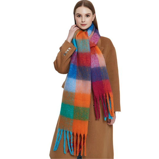 Gwendaira | Luxe Kasjmier Dames Sjaal met Franjes