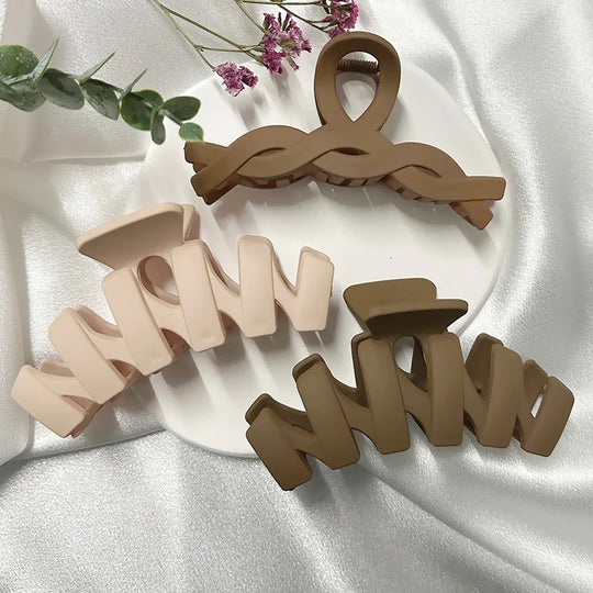 Stijlvolle Acryl Haarspeld in Geometrisch Ontwerp
