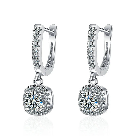 Sieglinde | Huggie Oorbellen Moissanite