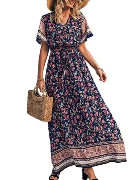 Daisy | Boho Maxi Bloemenjurk