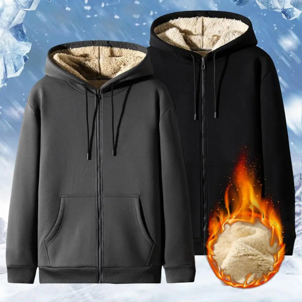Trendy Lamswollen Jasje met Ritssluiting, Unisex