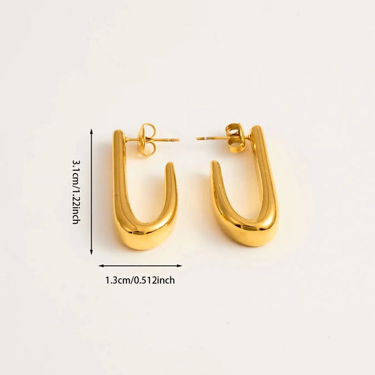 Ingeborg | titanium oorbellen