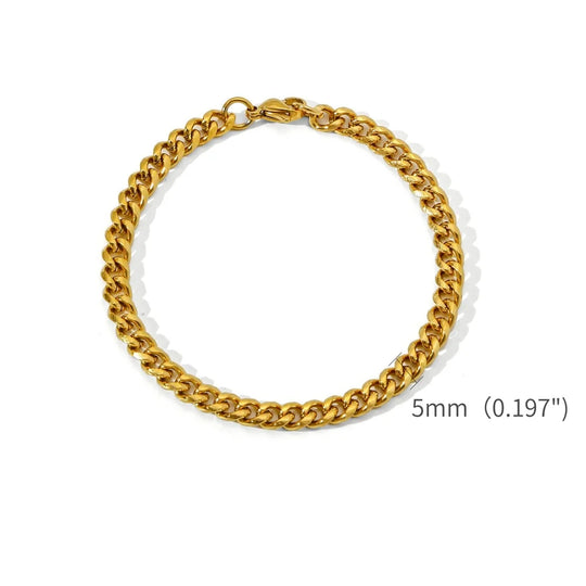 Ernst | Gouden Cubaanse Armband