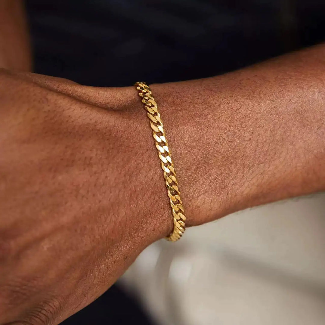 Ernst | Gouden Cubaanse Armband