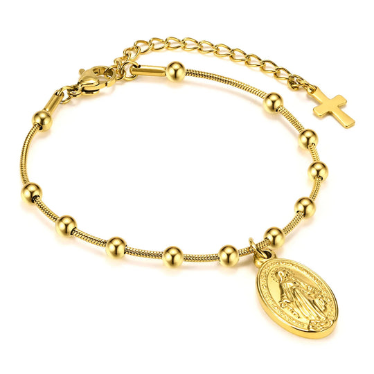 Wilhelmina | Vergulde Paperclip Armband