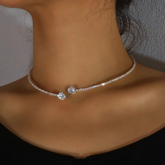 Henriette | Strass Hart Choker