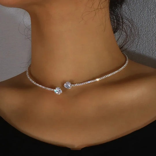 Henriette | Strass Hart Choker