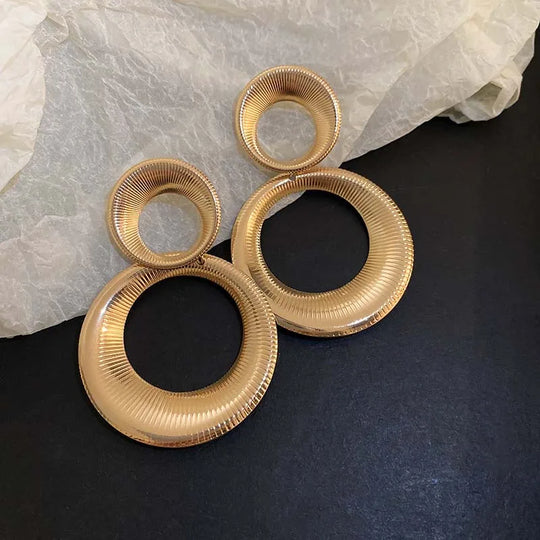 Ilse | Ronde oorbellen met hangertjes