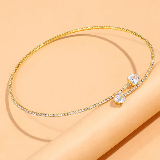 Henriette | Strass Hart Choker
