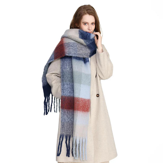 Gwendaira | Luxe Kasjmier Dames Sjaal met Franjes