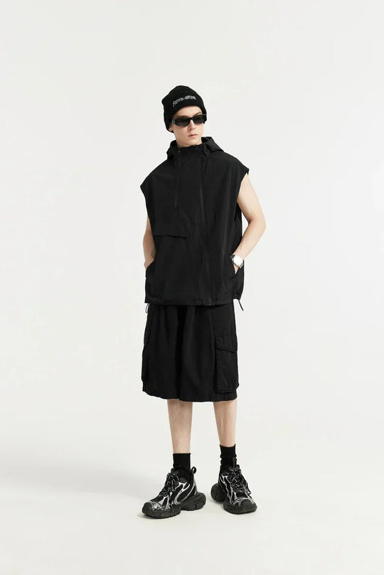Fischer | Moderne heren vest met capuchon