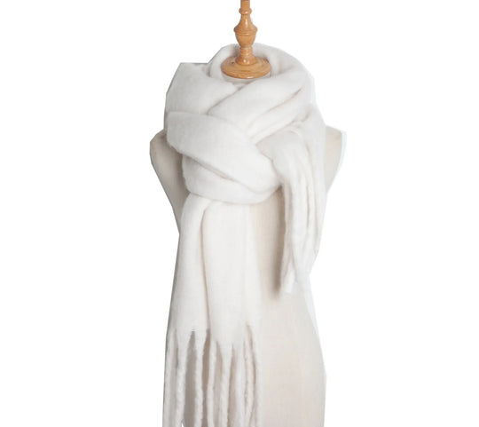 Gwendaira | Luxe Kasjmier Dames Sjaal met Franjes