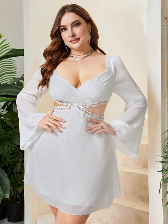 Berta | Elegante kanten jurk in grote maten