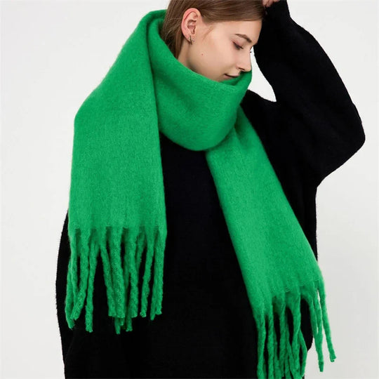 Gwendaira | Luxe Kasjmier Dames Sjaal met Franjes