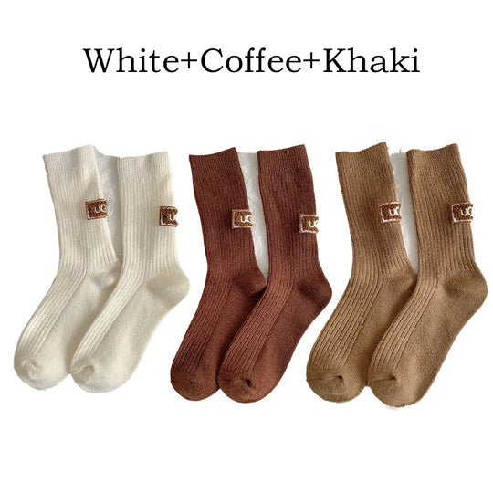 3-delige Set Winter Sokken voor Dames – Warm & Gezellig