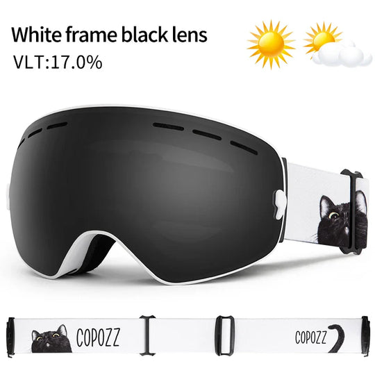 Unisex skibril UV400 anticondens