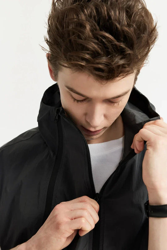 Fischer | Moderne heren vest met capuchon