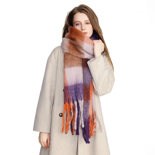Gwendaira | Luxe Kasjmier Dames Sjaal met Franjes
