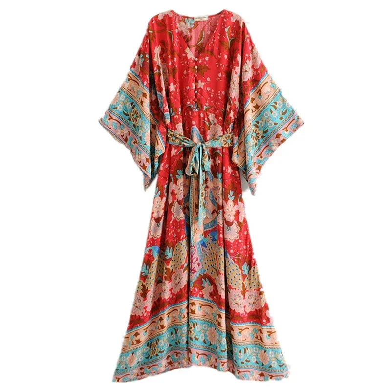 Sienya | Boho Kimono Jurk