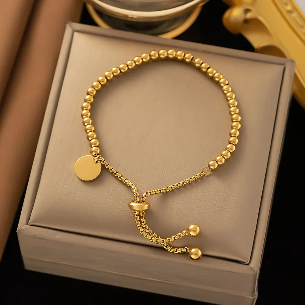 Norina | Gouden Kralenarmband