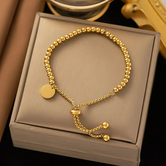 Norina | Gouden Kralenarmband